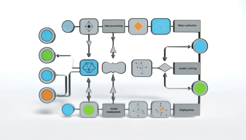 AI flowchart design with a clean, modern look